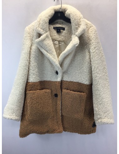 Coat Faux Fur & Sherpa By French Connection  Size: S rembourrage situé sous