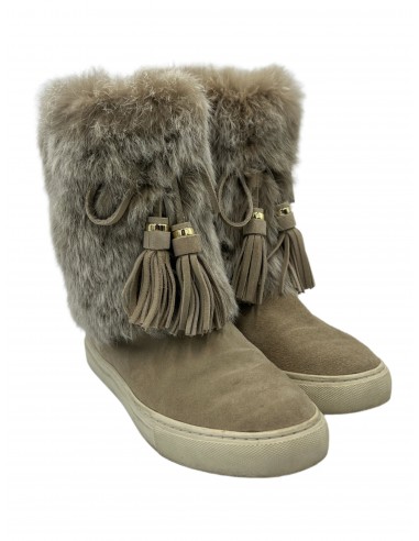 Tory Burch Angelica Rabbit Fur DESIGNER Boot  Size: 6 À commander